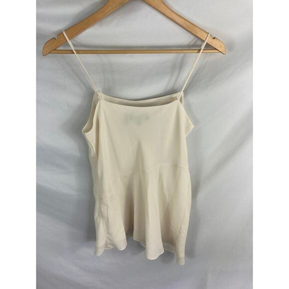 Theory Georgette Drape Slip Cami Off White Size P - Picture 6 of 6